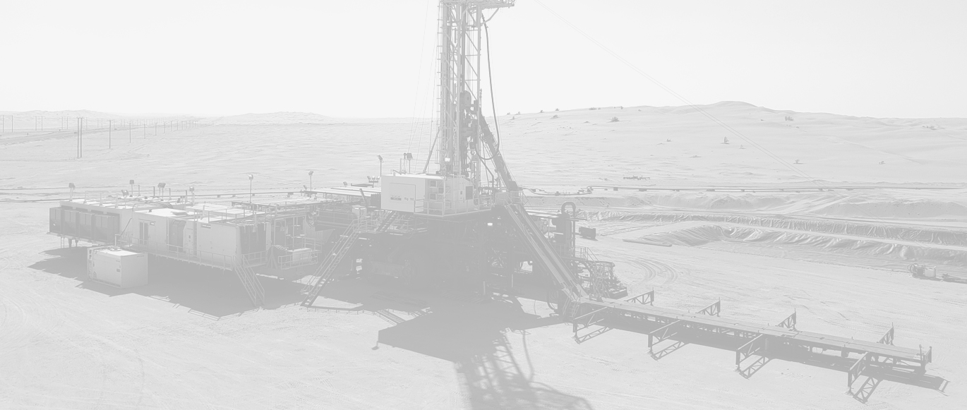 Drilling rig in desert operating with TSM drawworks and parts